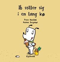 Ib stiller sig i en lang kø