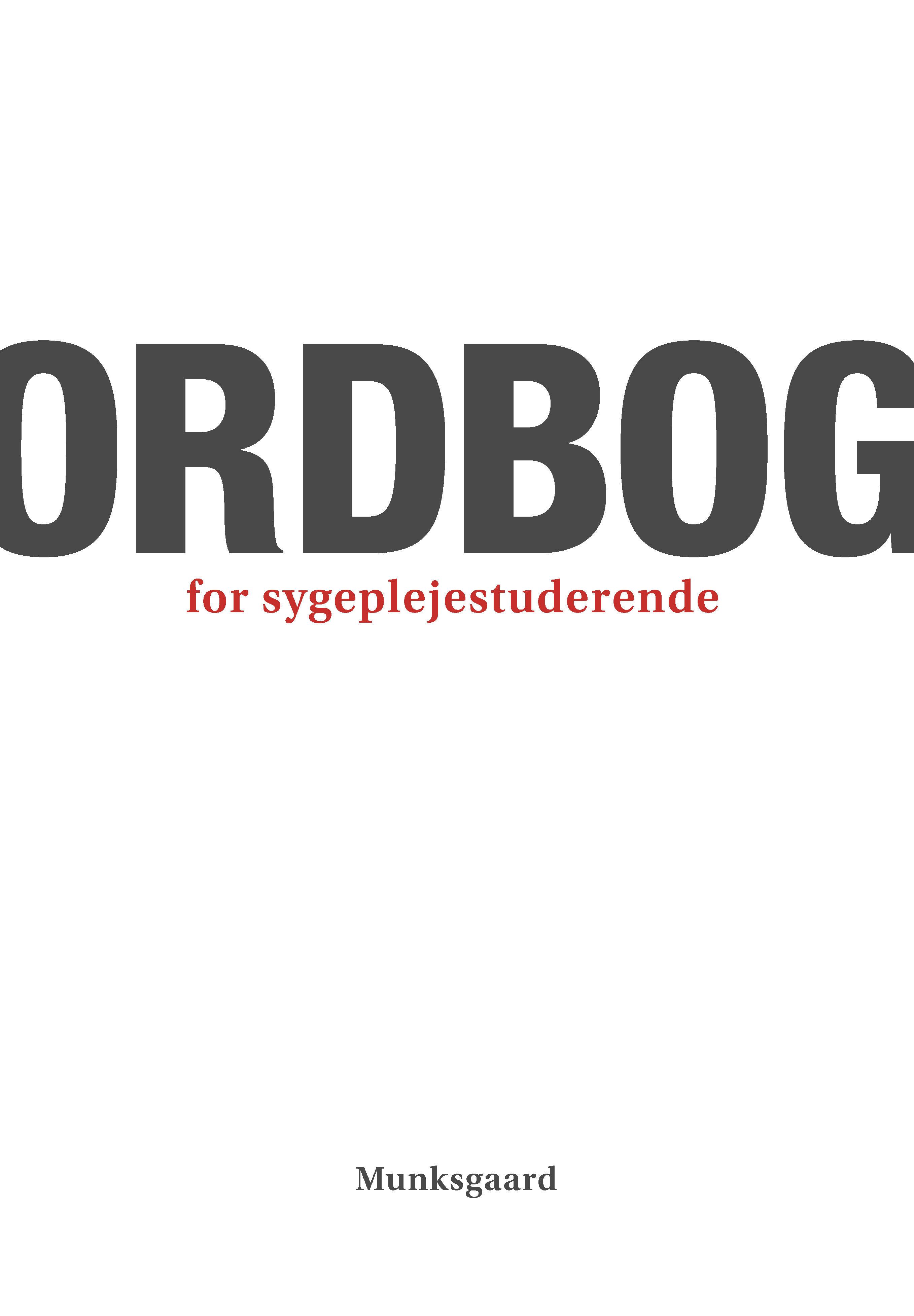 Ordbog for sygeplejestuderende