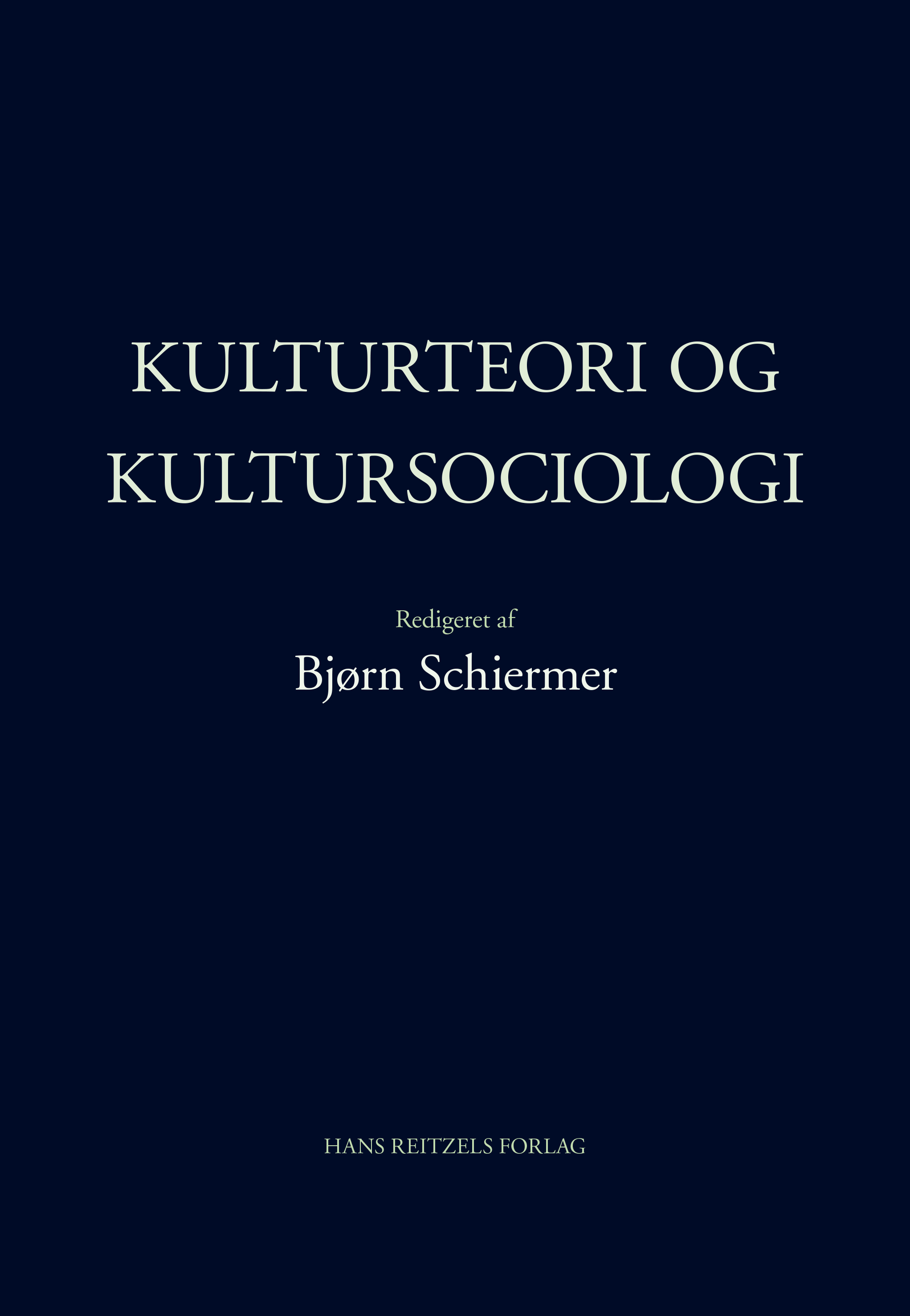 Kulturteori og kultursociologi