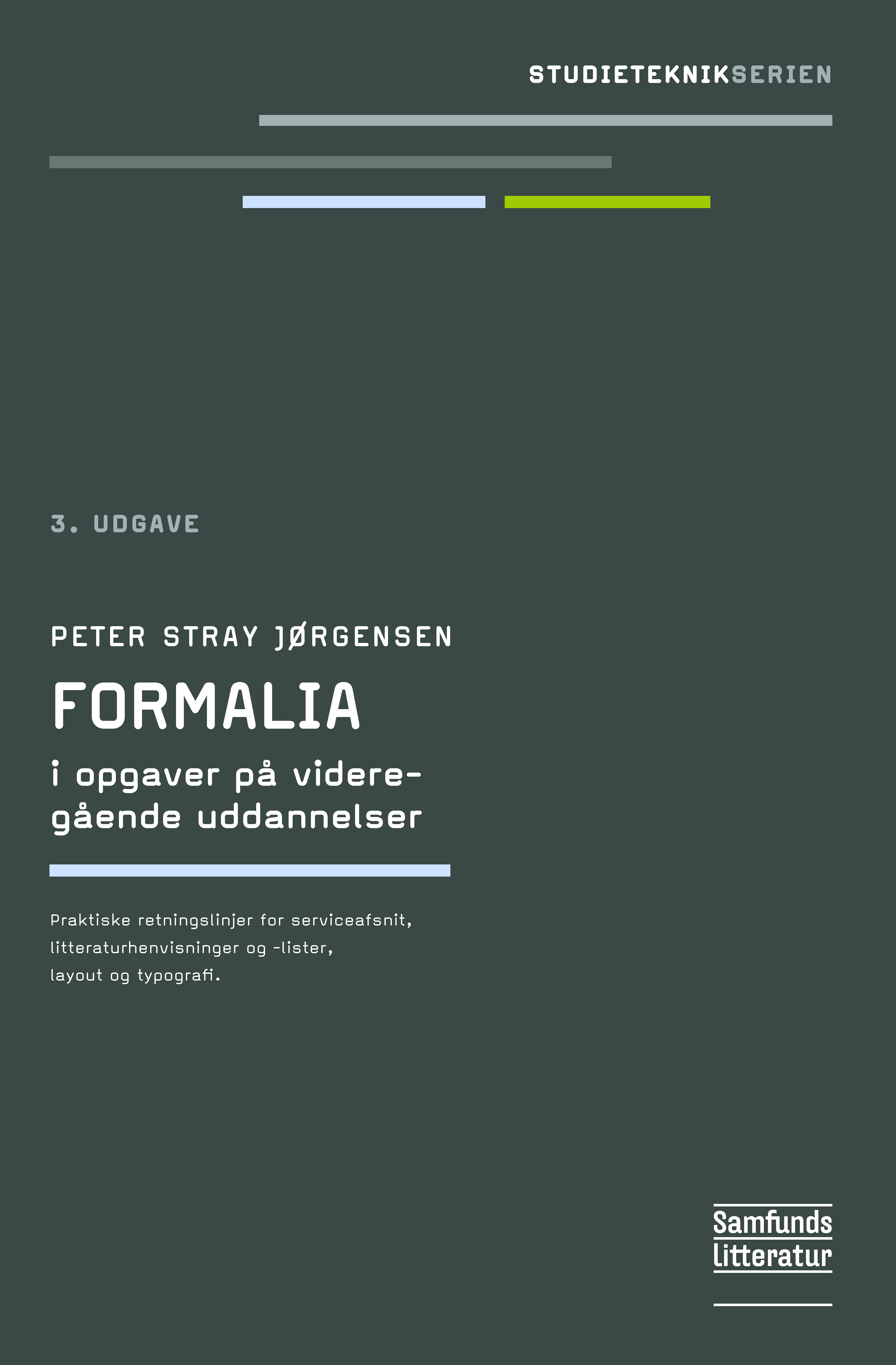 Formalia i opgaver på videregående uddannelser